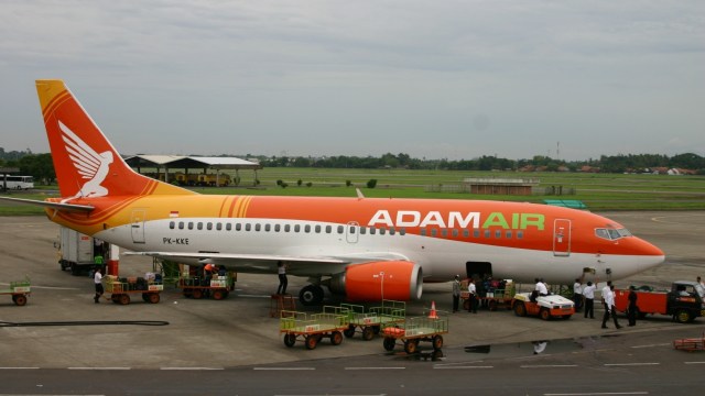 Ilustrasi maskapai penerbangan Adam Air