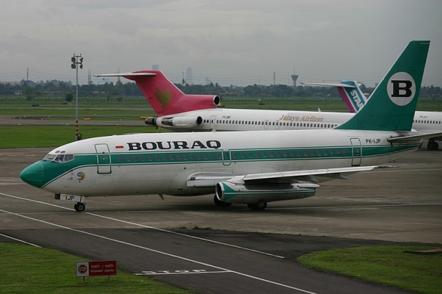 Ilustrasi maskapai penerbangan Bouraq Airlines