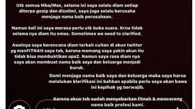 Klarifikasi Cyndyana Lorens, Adik Kriss Hatta Soal Isu Dirut Garuda (244907)