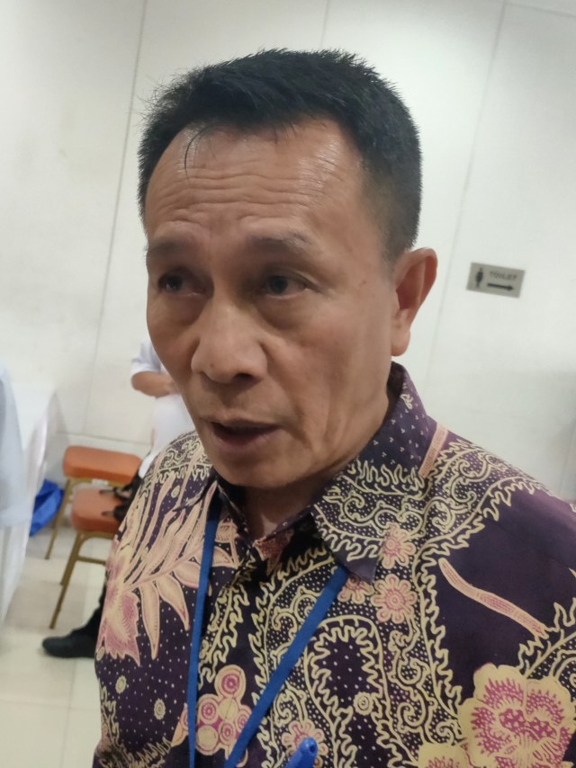 Calon Hakim MK Suparman Marzuki usai wawancara terbuka. Foto: Abyan Faisal/kumparan