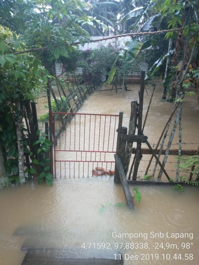 Kawasan terdampak banjir di Aceh Timur. Dok. BPBA/BPBD Aceh Timur
