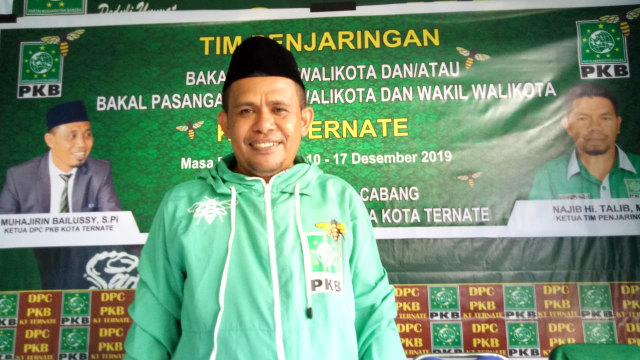 Ketua Lembaga Pemenangan Pemilu (LPP) PKB Ternate, M Nur Bailussy. Foto: Rajif Duchlun/cermat