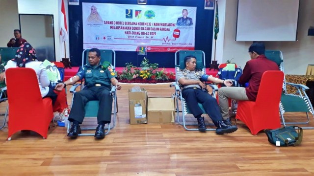 135 Personel TNI-Polri di Gorontalo Gelar Aksi Donor Darah (29397)