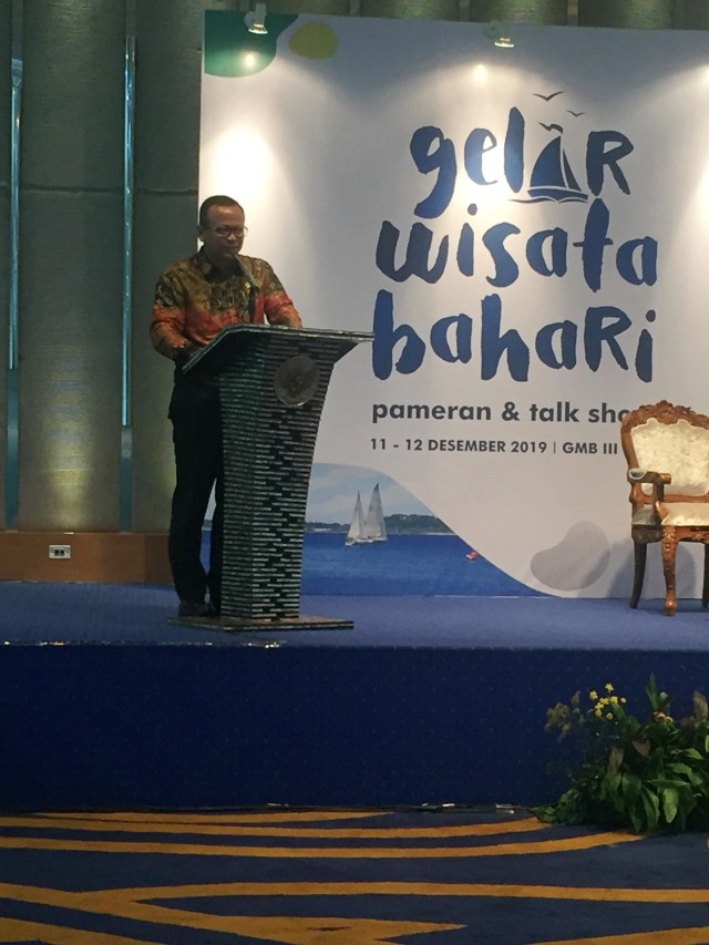  Menteri Kelautan dan Perikanan Edhy Prabowo di Gelar Wisata Bahari. Foto: Helinsa Rasputri/kumparan