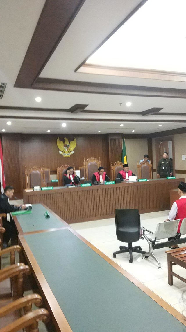 Sidang dakwaan Lutfi di Pengadilan Negeri Jakarta Pusat. Foto: Adhim Mugni Mubaroq/kumparan