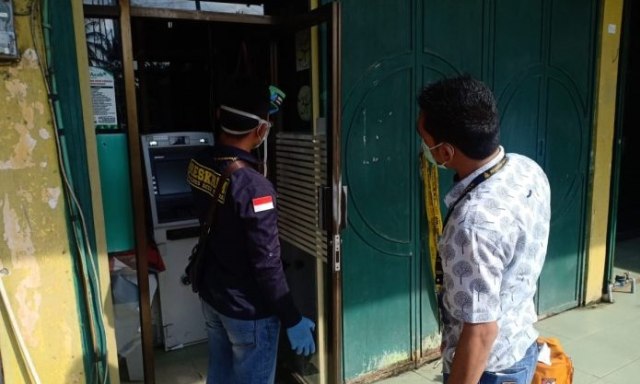 Mesim ATM Bank Aceh yang coba dibobol oleh tiga terduga pelaku. Foto: Dok. Polres Aceh Utara