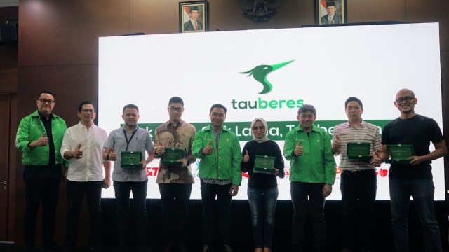 Peluncuran perusahaan logistik Garuda Tauberes yang merupakan cucu perusahaan Garuda Indonesia. Foto: Dok. Garuda Indonesia