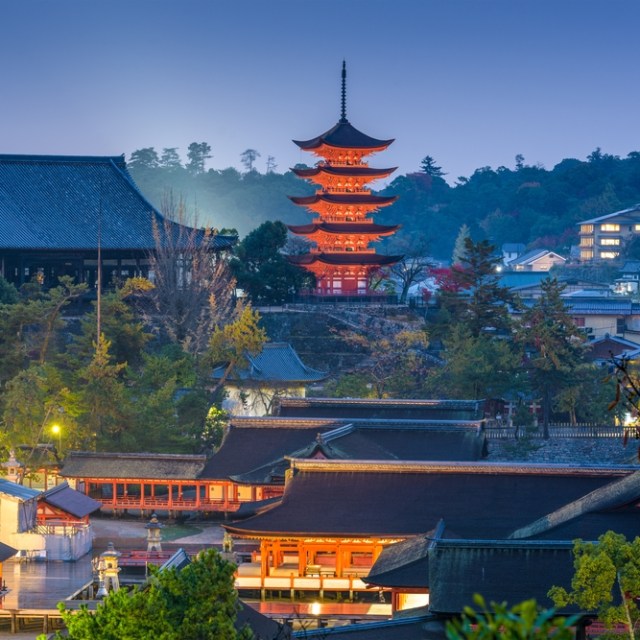 Pesona cantiknya Pulau Miyajima di Jepang Foto: Shutter Stock