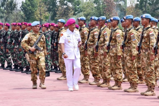 Danpasmar Sambut Kedatangan Satgas RDB TNI Konga XXXIX-A Monusco