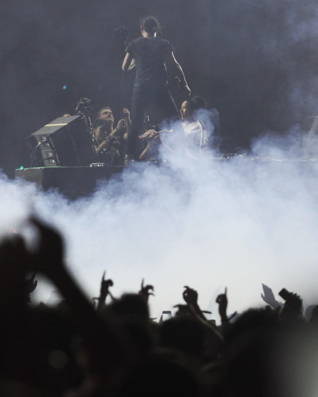 Aksi panggung Skrillex di Djakarta Warehouse Project (DWP) 2019 di Jakarta International Expo, Jakarta. Foto: Irfan Adi Saputra/kumparan