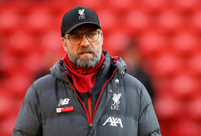 Juergen Klopp, pelatih Liverpool. Foto: REUTERS/Phil Noble
