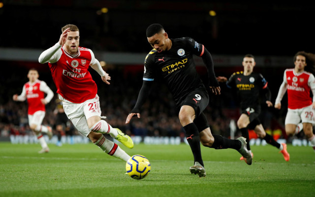 Arsenal digasak Manchester City 3-0 saat bermain di Emirates pada 15 Desember 2019. Foto: Action Images via Reuters/John Sibley
