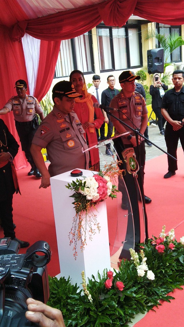 Kapolda Metro Jaya Irjen Pol Gator Eddy Pramono saat mengunjungi Polres Pelabuhan Tanjung Priok, Jakarta Utara, Senin (16/12). Foto: Fachrul Irwinsyah/kumparan