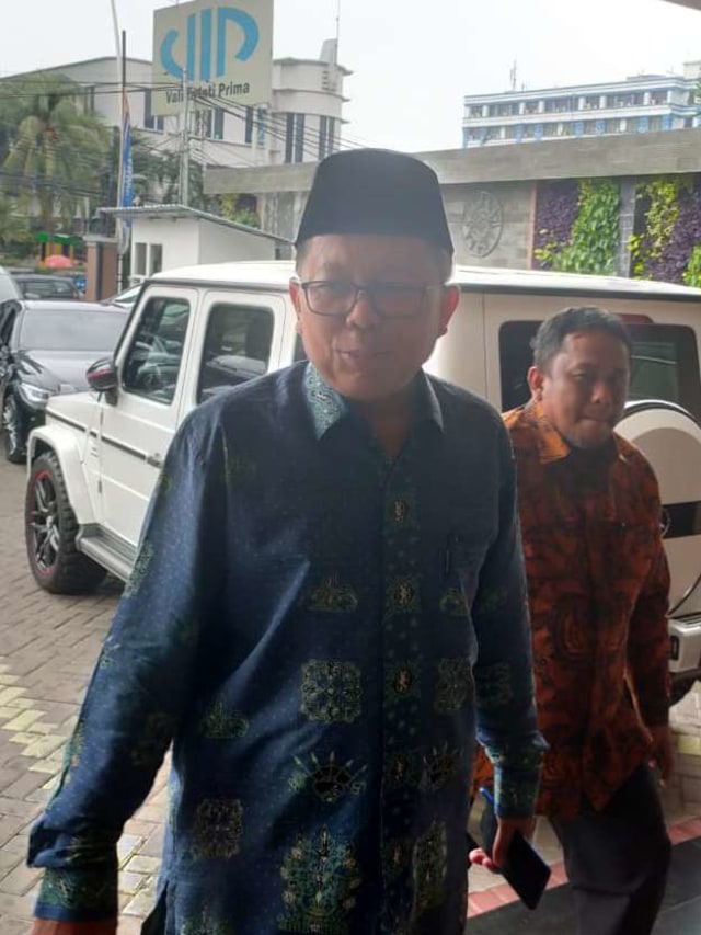 Arsul Sani tiba di pusat Dakwah Muhammadiyah, Senin (16/12). Foto: Abyan Faisal/kumparan