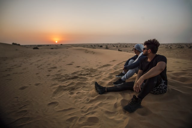 com-Ammar Zoni dan Edho Zell safari desert di Dubai