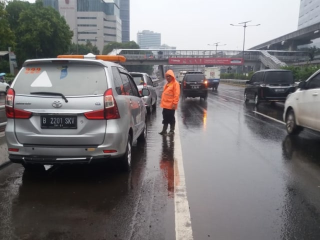 Ilustrasi banjir di Tol Dalam Kota. Foto: Dok. Jasa Marga
