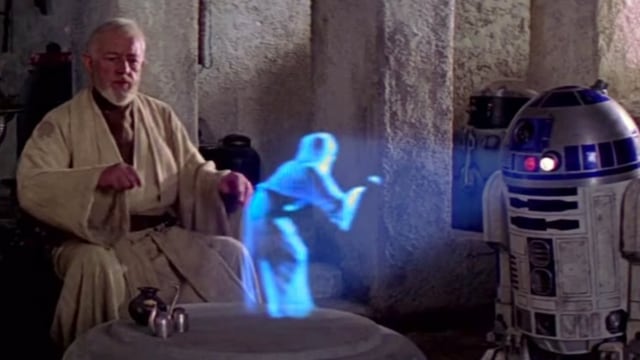 Teknologi hologram di 'Star Wars'. Foto: Star Wars