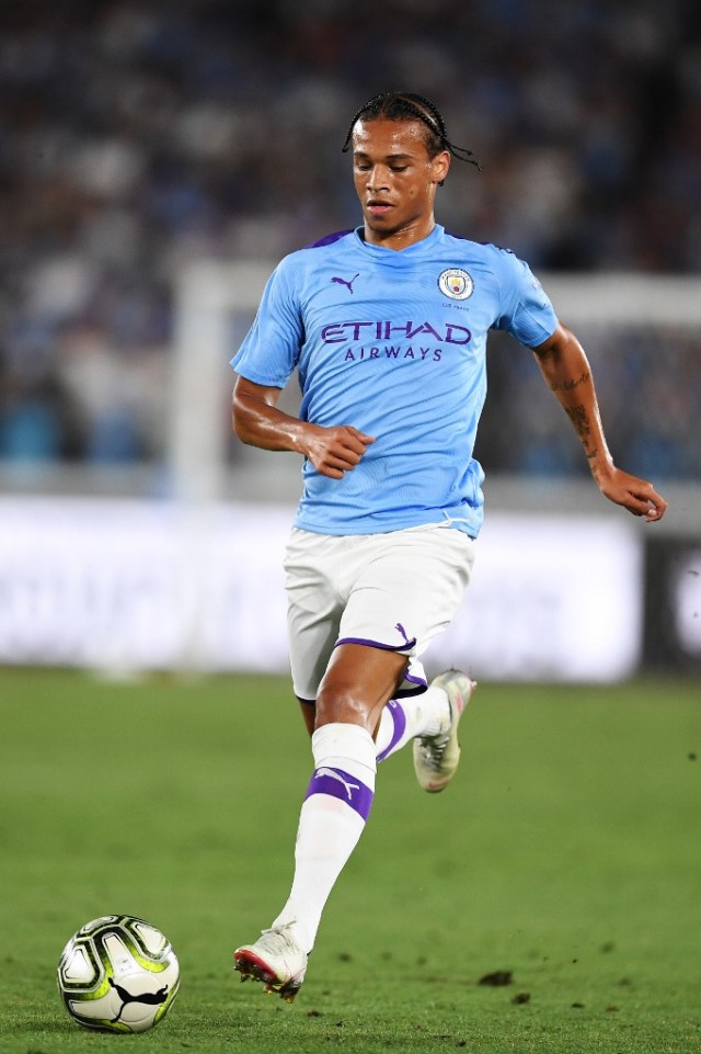 Leroy Sane saat perkuat Manchester City. Foto: CHARLY TRIBALLEAU / AFP