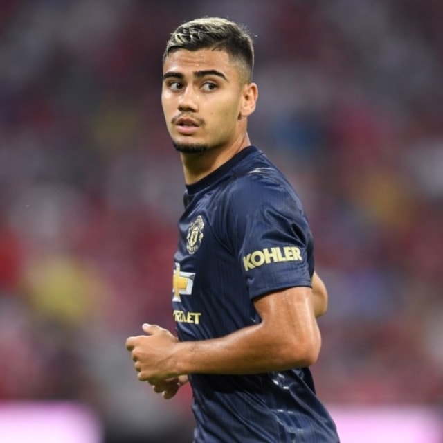 Gelandang Man United asal Brasil, Andreas Pereira. Foto: AFP/Christof Stache