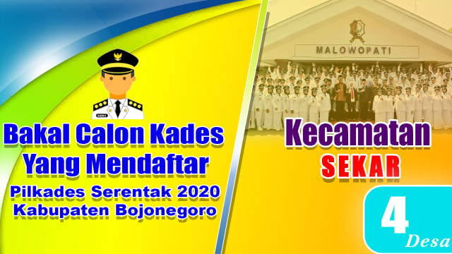 Bakal Calon Kades Pilkades 2020, Kecamatan Sekar Bojonegoro