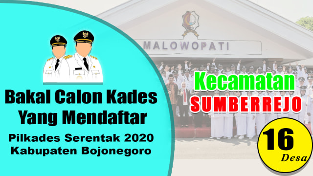 Bakal Calon Kades Pilkades 2020, Kecamatan Sumberrejo Bojonegoro ...