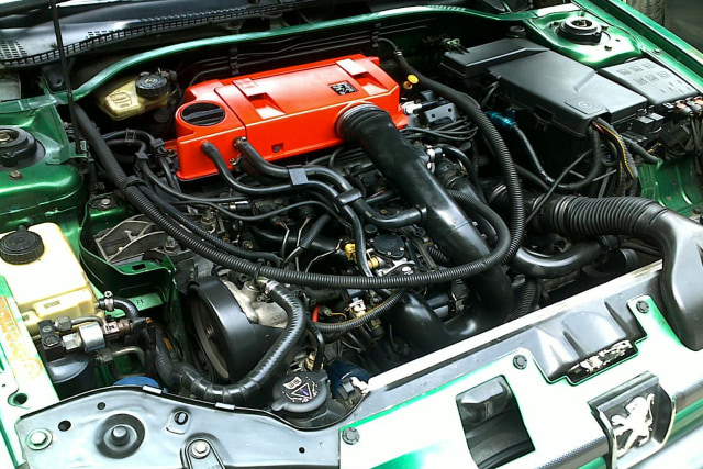 Tampilan Mesin Peugeot 306 N3 sebelum dipasang turbocharger Foto: dok. Istimewa