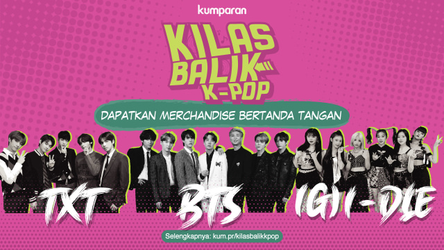 Giveaway Merchandise Eksklusif Bertandatangan BTS, (G)-IDLE, TXT (462515)