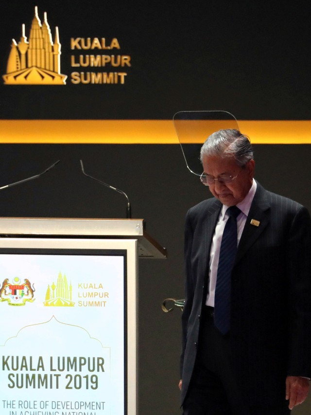 Perdana Menteri Malaysia Mahathir Mohamad di acara KTT Kuala Lumpur di Kuala Lumpur, Malaysia. Foto: REUTERS/Lim Huey Teng