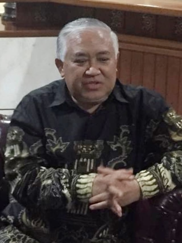 Mantan Ketua PP Muhammadiyah, Din Syamsuddin di kantor PMI, Jakarta Selatan, Kamis (19/12). Foto: Abyan Faisal/kumparan