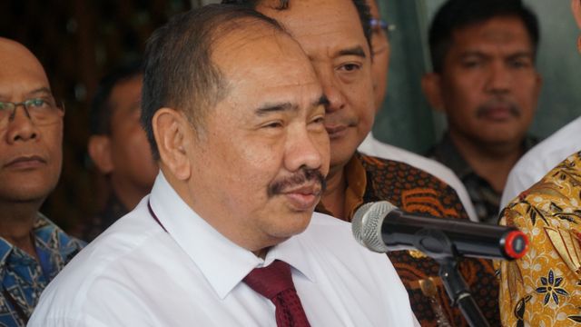 Kepala PPATK Kiagus Ahmad Badaruddin di Kemendagri, Jakarta, Jumat (20/12). Foto: Jamal Ramadhan/kumparan