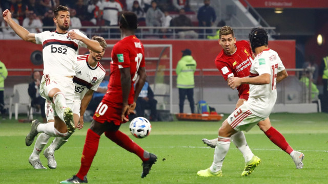 Laga Liverpool vs Flamengo. Foto: REUTERS/Corinna Kern