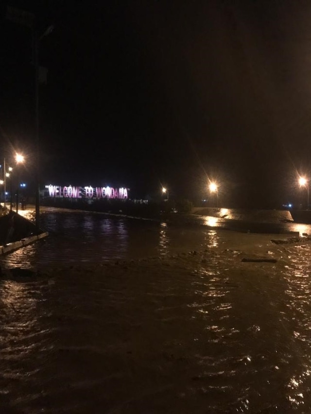 Banjir di Kota Wasior, Kabupaten Teluk Wondama, Papua Barat. Foto: Dok. BNPB