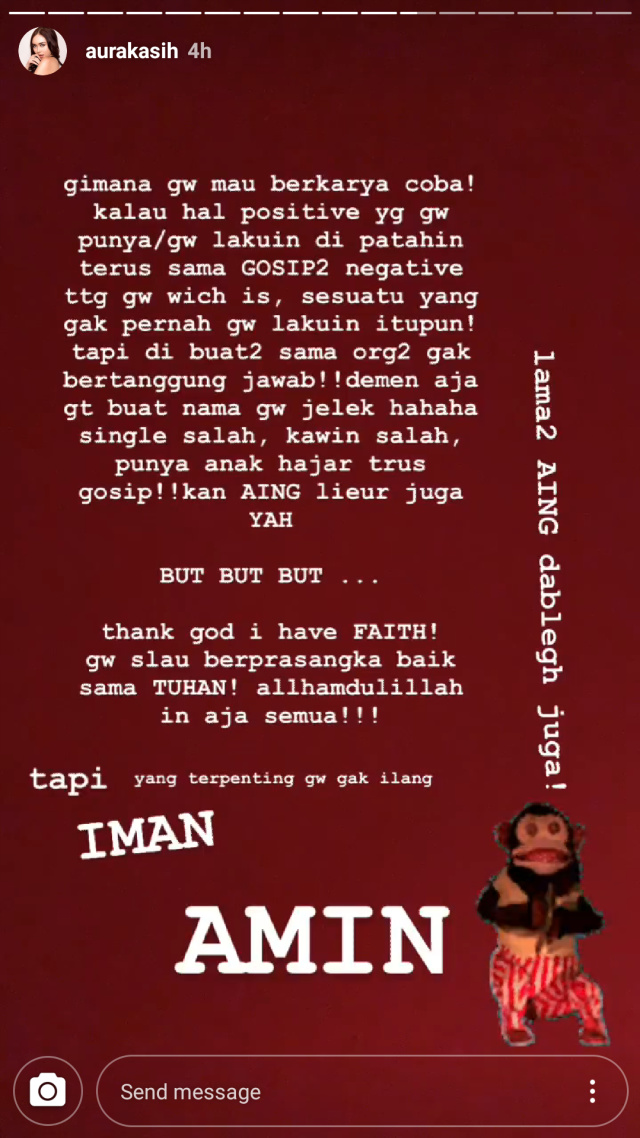 Aura Kasih Beberkan Alasan Unfollow Akun Semua Orang dan Suami (203)