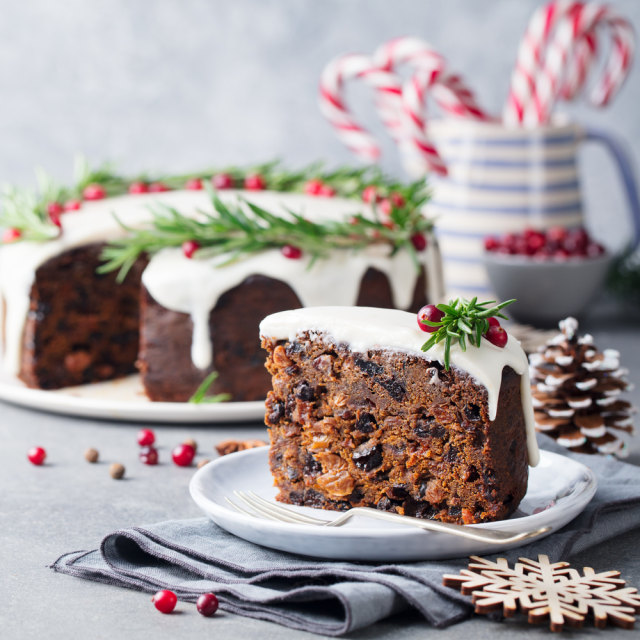 Ilustrasi puding Natal