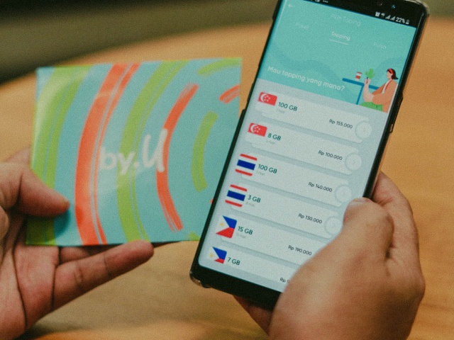 By.U kini sediakan paket data roaming untuk Thailand, Filipina, dan Singapura. Foto: Telkomsel