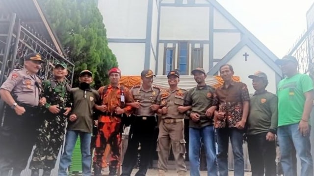 Pengamanan Perayaan Natal di Kota Payakumbuh, Sumatera Barat (Foto: Dok. Polres Payakumbuh)