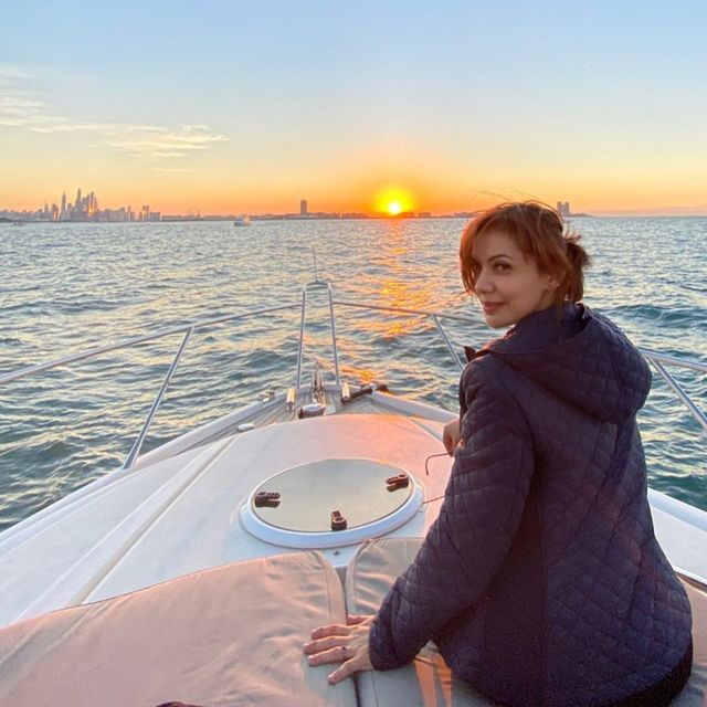Gaya liburan Najwa Shihab di Dubai
