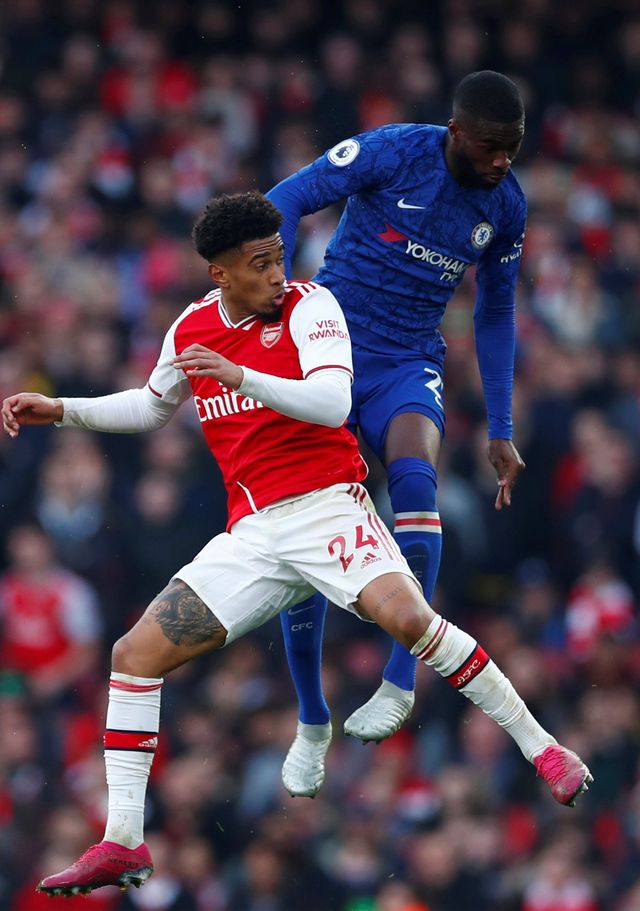 Pertandingan Premier League 2019/2020 antara Arsenal dan Chelsea.  Foto: REUTERS/Eddie Keogh