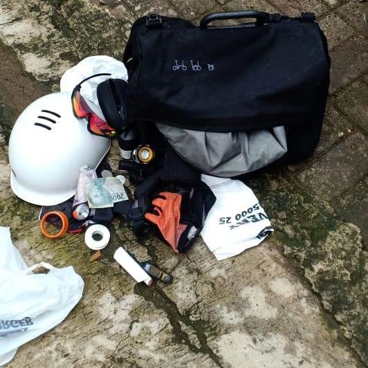 Tas Sepeda Brompton yang hilang di Jakarta Selatan