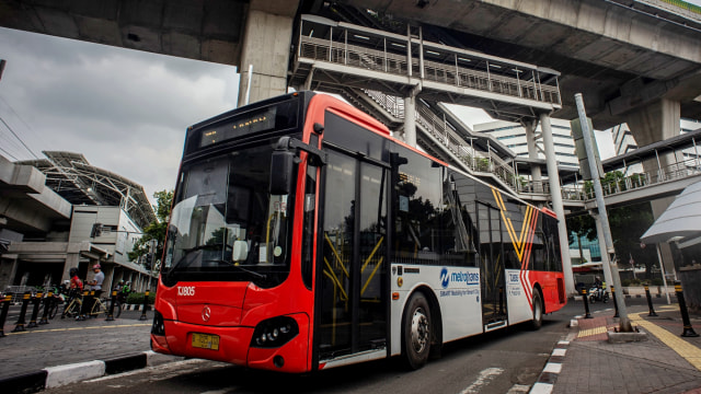 Ilustrasi Bus TransJakarta. Foto: ANTARA FOTO/Aprillio Akbar