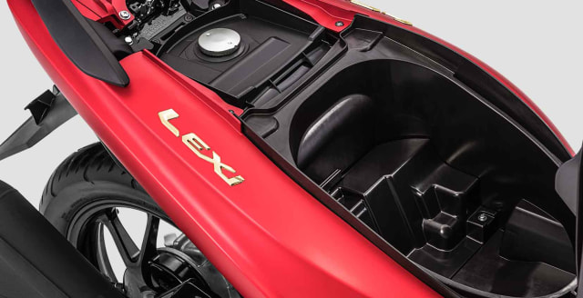 Ilustrasi bagasi Yamaha Lexi
