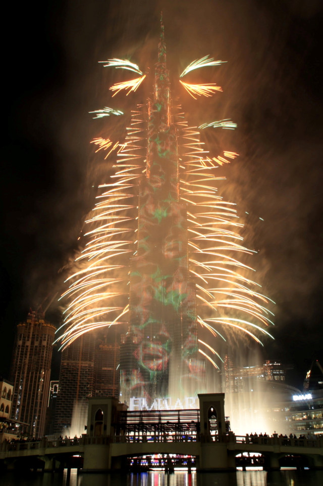 Ilustrasi perayaan di Dubai. Foto: REUTERS/Christopher Pike