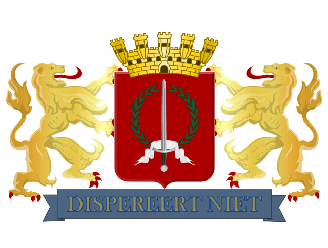 Coat of arms Batavia Jakarta Dutch East Nederlands. Sumber: Wikipedia common
