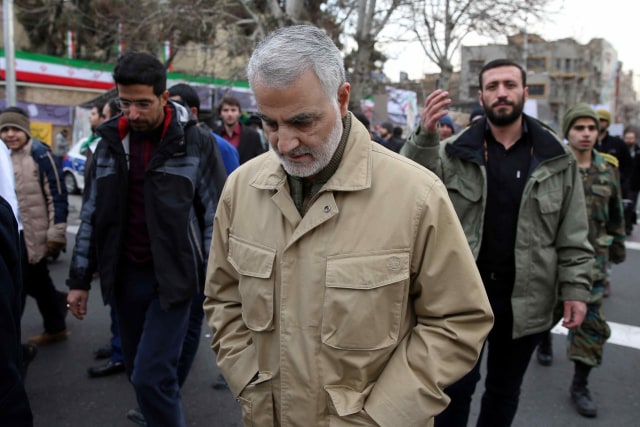 Jenderal Iran Qassem Soleimani. Foto: STR / AFP