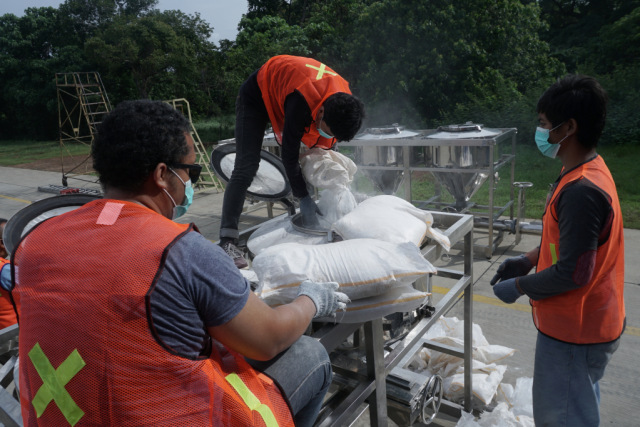 Persiapan Operasi TMC di Lanud Halim