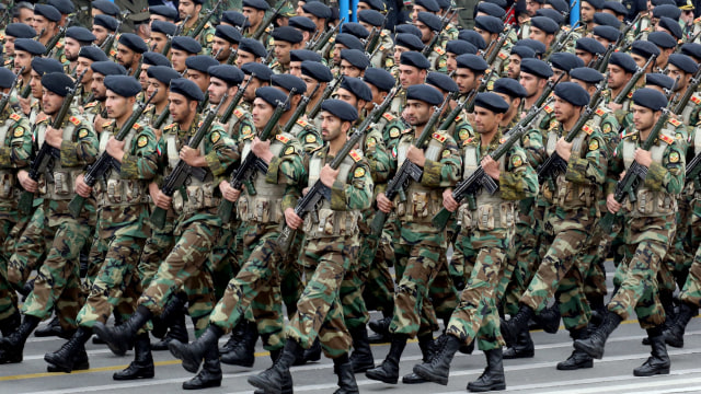 Ilustrasi Tentara Iran. Foto: AFP/STR