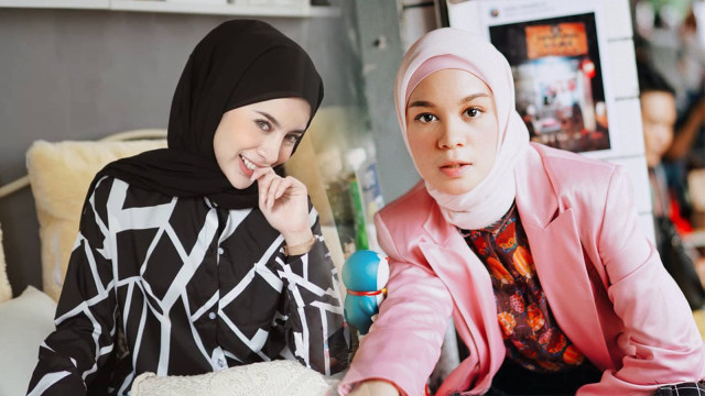 Tips memilih warna hijab sesuai warna kulit. Foto: Instagram/@tantrinamirah dan Instagram/@aghniapunjabi