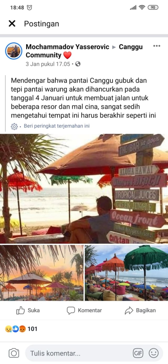 Turis Keluhkan Pembongkaran Tempat Bersantai di Pantai Canggu, Bali (48164)