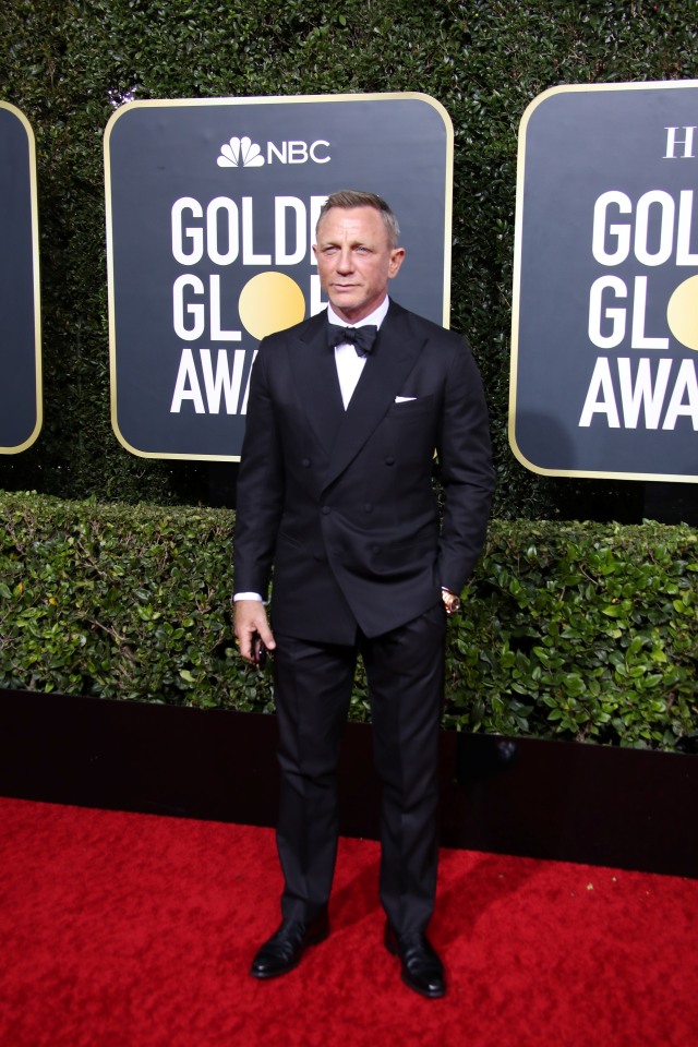 Daniel Craig di Golden Globe Award, di Beverly Hills, California, AS, Minggu (5 /1/2020). Foto: REUTERS