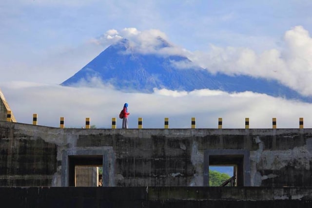 Sabo Dam Bronggang di Merapi. Foto: Twitter/@infojogja